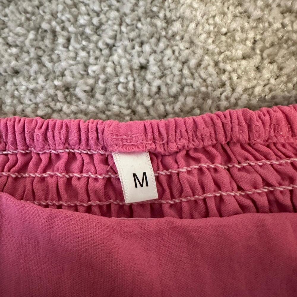 Pink Square Neck Cutout Dress - image 3